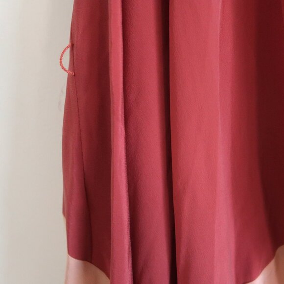 Maje Silk Two-Tone Shift Dress - Size 1 - Picture 4 of 9